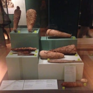 Petrie museum object number UC30690 (top left) is currently keeping good company in Manchester Museum's 'Gifts to the Gods' exhibition.