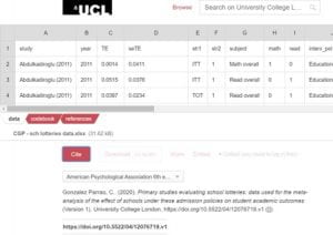 My Data on UCL's Research Data Repository