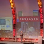 Ed Ayers on stage at Educause