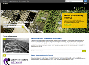 UCLeXtend homepage - November 2014