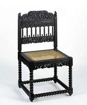 For more on ebony furniture, go to our case study. Objects such as these exotic 'oriental' goods piqued the interest of British consumers in the sub-continent, encouraging families to send their sons into the East India Company service. By the eighteenth century there was a well-developed market for the Indian production of furniture in European forms, of which the Russells were avid consumers.