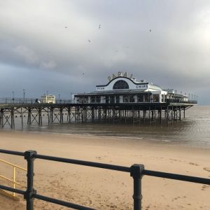 Image of pier in a seaside town
