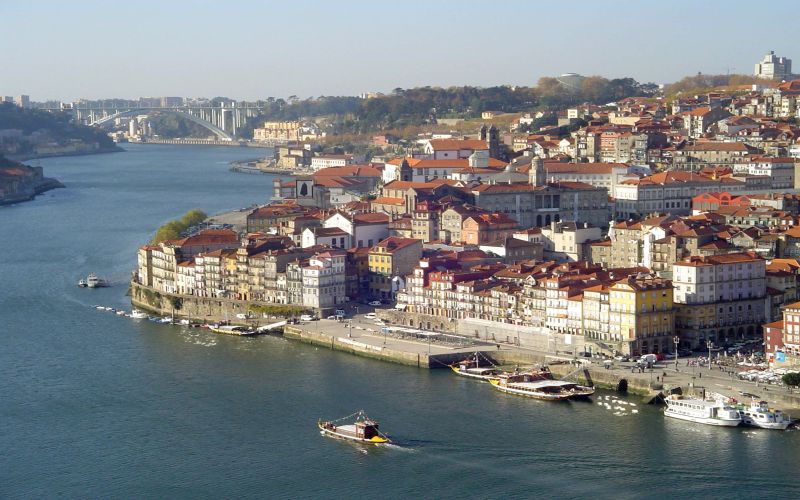 A view of Porto Ribeira from the sea