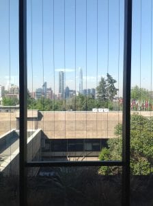 View from the UN Building, Santiago, Chile