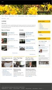 Home page, yellow