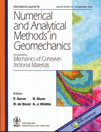 Cover of International Journal for Numerical and Analytical Methods in Geomechanics