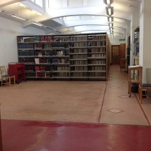 Empty space in the reading room