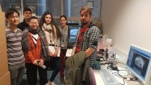 Team “Panda Cure” visiting Ultrasound Imaging Lab at the Centre for Medical Image Computing (Hosts: Yipeng and Ester)