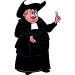 A Cartoon Image of a Curate