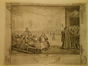 print from Hogarth's series Industry and Idleness