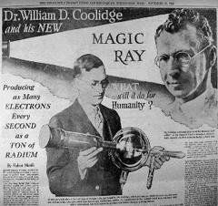 'Magic Ray' advert for Coolidge X-Ray Tube