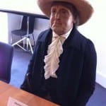 Jeremy Bentham prepares for the meeting.