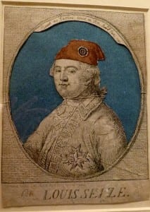 Anonymous'Louis Seize en Bonnet des Jacobins Donne au Roi'Hand-coloured etching, circa 1792 