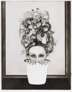Norma Bessouet 'Self Portrait', Etching and aquatint, 1972 Accession number: 8264 @ Norma Bessouet