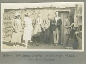 Winifred Brunton on the far right of this picture beside Guy Brunton. From Gertrude Caton-Thompson's photograph album. Copyright Petrie Museum of Egyptian Archaeology, UCL.