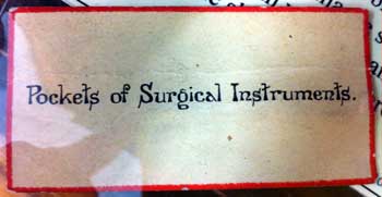 Label from historic display