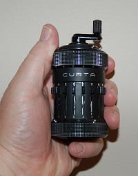 Curta Calculator - "Curta01" by Larry McElhiney - Created this image in Indianapolis, IN. Licensed under CC BY-SA 2.5 via Wikimedia Commons 