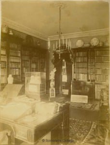 Amelia Edwards' study around 1891. Courtesy of Somerville College, Oxford (ABE 421)