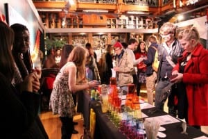 A shot of the busy bar at our event "Animal Instincts: Sex and the Senses".