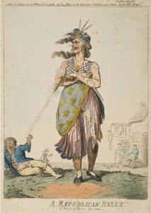 9.Issac Cruikshank, A Republican Belle, A Picture of Paris for 1794, UCL Art Museum