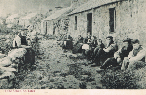 St Kildans in the street of their village in 1903