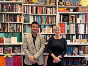 An image of Dr Abdulkareem Yaseen with Professor Eleanor Robson at UCL