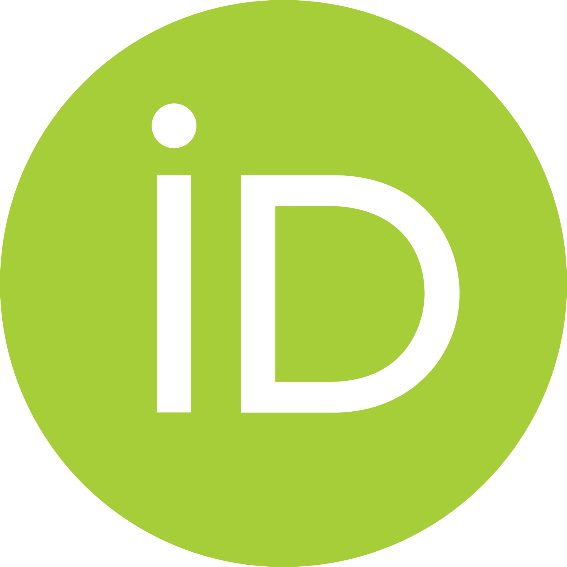 Green circular ORCID iD logo