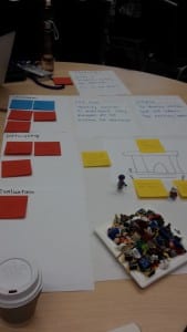 Fun with Lego at the participatory design workshop