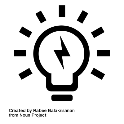 Light Bulb by Rabee Balakrishnan from the Noun Project