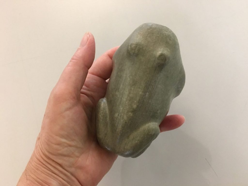 3D printed frog artefact