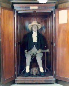The Jeremy Bentham Auto-Icon in the South Cloister of UCL