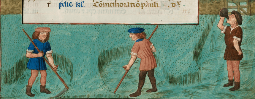 June medieval calendar page