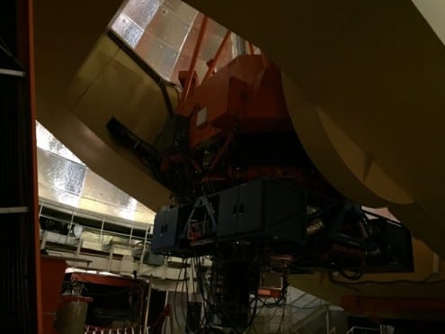 Inside the NASA Infrared Telescope Facility. Photo: Patrick Owen