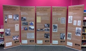 The exhibition in Stratford Library