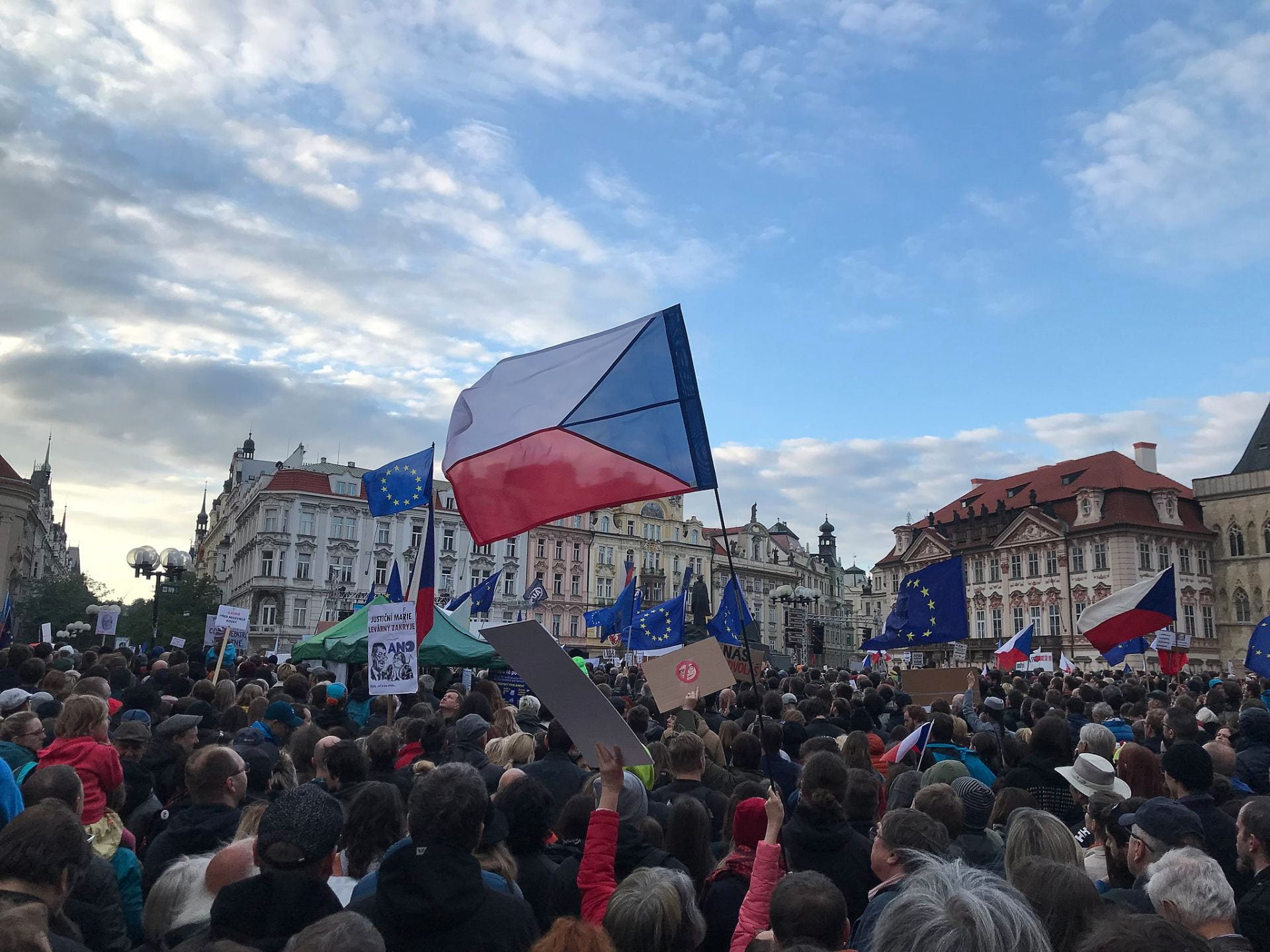 Demonstration in Prague 