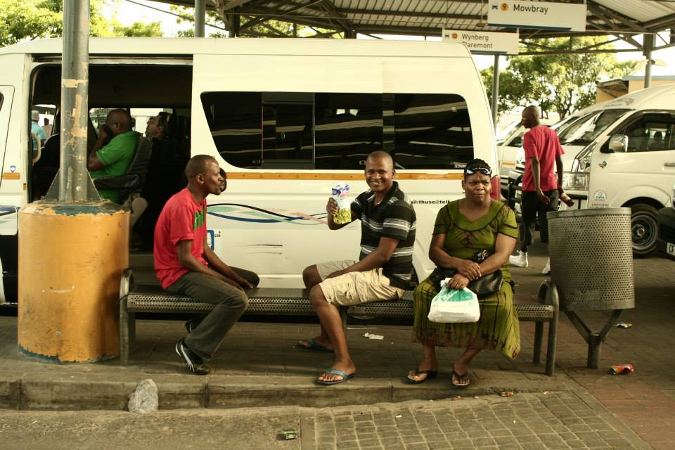 Taxi station in Langa, Cape Town, photo by Clementine Chazal