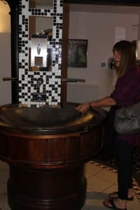 Ornate washbasin in The Knights Templar pub